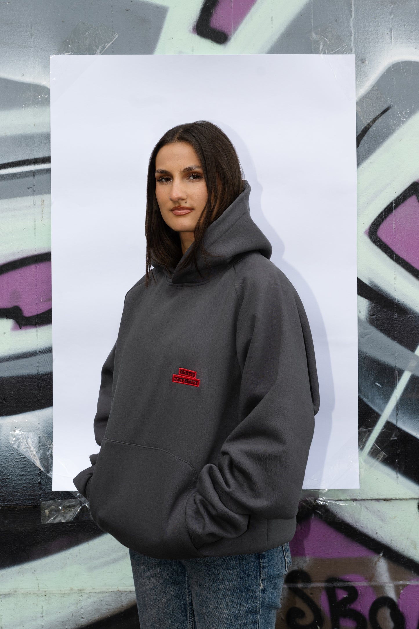 The Street Scholar Hoodie - Anthracite
