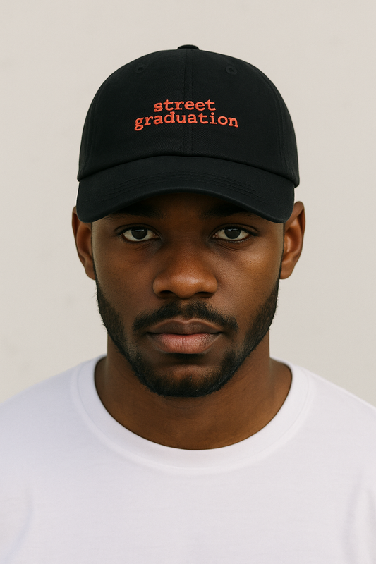 Street Graduation Cap - Schwarz