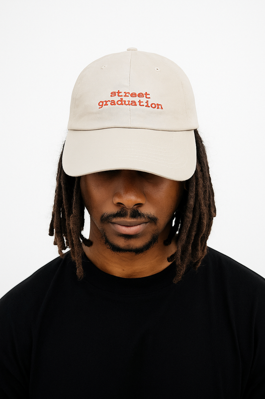 Street Graduation Cap - Beige