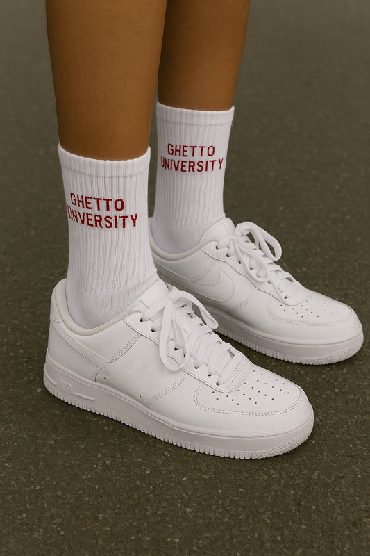 Ghetto University Socks - Weiss